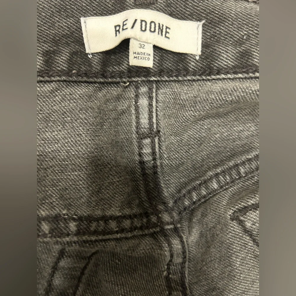 RE/DONE 90s High Rise Loose Jeans Button fly- Black
